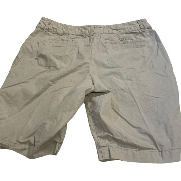 Sunset Rd Shorts Size 12 Khaki Tan Chino - Picture 2 of 3